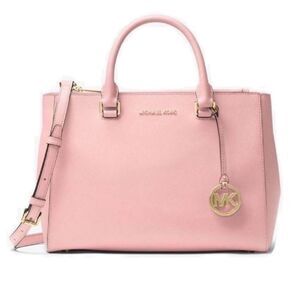 * NWT MICHAEL Michael Kors Kellen Saffiano Leather Satchel Bag, Blossom